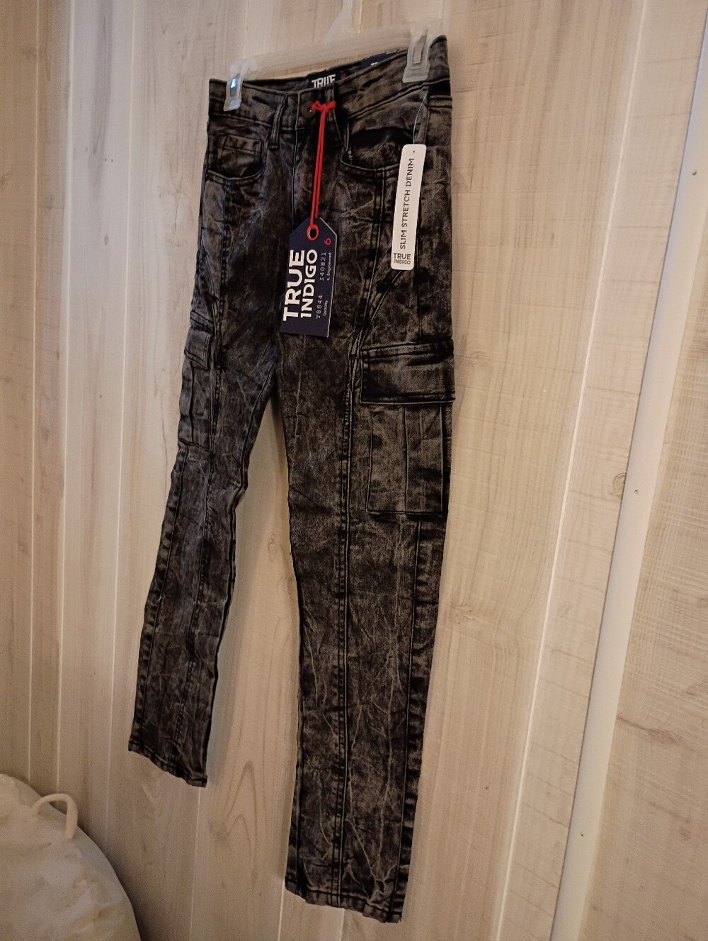 True Indigo Boys Slim Stretch Denim Grey Jeans Size 12